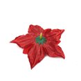 thumbnail image 3 of (Almacenamiento 6 piezas) Nueva pequeña flor de Navidad de doble capa Flor de Navidad multicolor Colgante de Navidad Accesorios de decoración del árbol de Navidad - Plata (Diámetro, 3 of 10