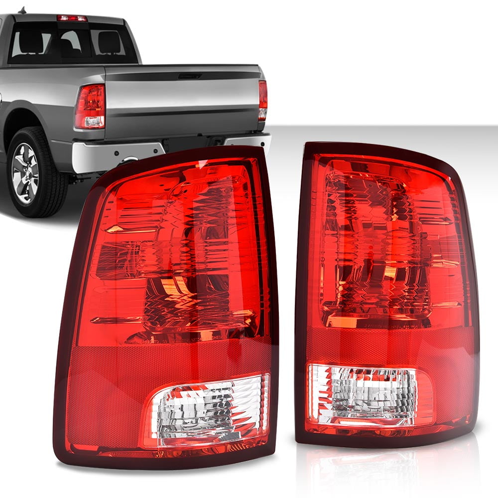 PIT66 Fit For 2009-2018 Dodge Ram 1500 2500 3500 Tail Lights Lamps Replacement LH + RH