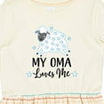 thumbnail image 4 of Inktastic My Oma Loves Me Baby Lamb Girls Toddler Dress, 4 of 5