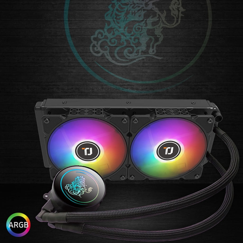 Zeiwohndc CPU Liquid Cooler for LGA 2066/2011 V3/2011 AM4/AM3+/AM3 Anti-Leak Radiator