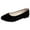 Black, variant on LTTVQM Classic Solid Square Toe Ballet Flats for Women Comfort Casual Flats Lightweight Slip on Loafers Suede Dress Shoes 42(US-9)
