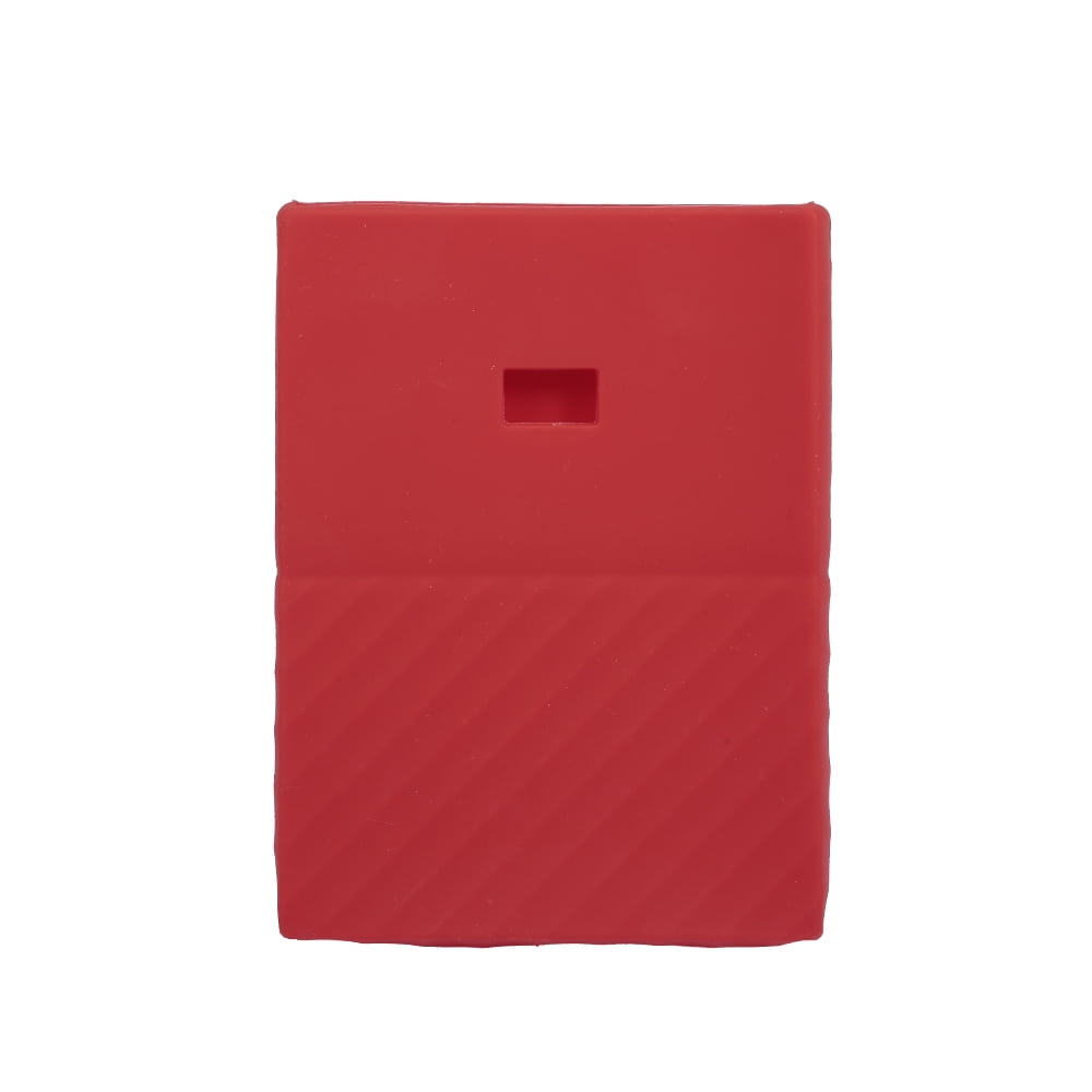 OWSOO Hard Drive Silicone Case Hard Disk Protective Cover Scratch & Shock Proof Protector SleeveSSD Sheath For 1t 2T Red