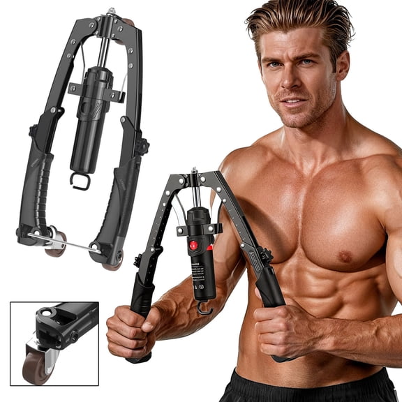 EcoNest Chest Exercise Arm Trainer Triceps Strengthener Adjustable Resistance Range Compact Folding Design Ideal For Gym Home Travel Outdoor Workout