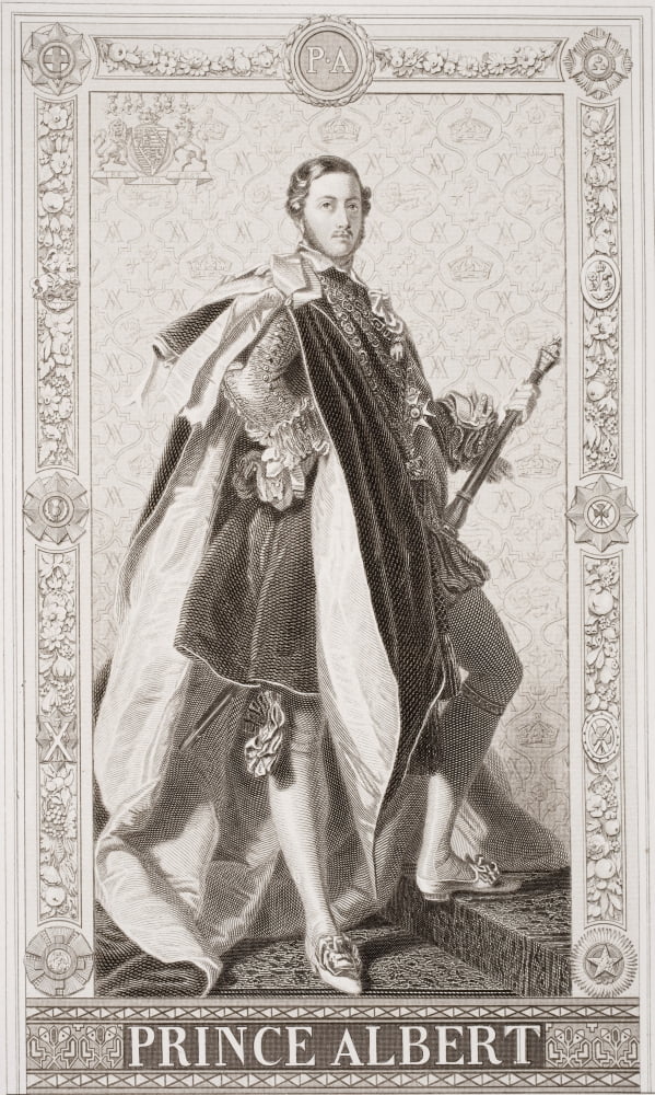 Albert Prince Consort Of Great Britain And Ireland Original Name Francis Albert Augustus Charles Emmanuel Prince Of Saxe-Coburg-Gotha 1819- 1861 Engraved By G Levy Drawn By J L Williams After Winterha