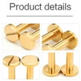 thumbnail image 3 of (10pcs) Brass Internal Thread Flat Lock Rivet Set Combination, M4x3x10mm, 3 of 5