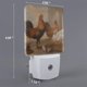 thumbnail image 2 of Balery Oil Painting Chicken And Duck Luz Nocturna LED con Sensor Automático, Enchufe con Sensor Crepuscular, Luz Suave de 0.5W para Dormitorio, Pasillo, Baño-UK, 2 of 7