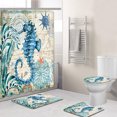 thumbnail image 4 of Shower Curtain 4 Piece Set 3D Digital Printing Home Waterproof Polyester Shower Curtain Shower Curtain Fabric, 4 of 5