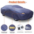thumbnail image 5 of 3L+ Blue Car Cover Rain Snow Sun UV Heat Resistant 480 x 180 x 160cm 3L+, 5 of 8