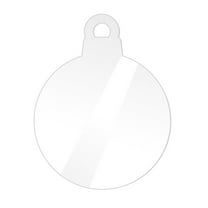 Mecorevxz Christmas Decorations Blank Acrylic Ornaments Christmas Pendant Snowflakes with Holes for Xmas Tree Decor,Christmas Gifts(E)