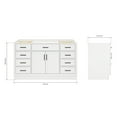 thumbnail image 3 of Ariel Hepburn 60 In. Single Sink Base Cabinet In White, 3 of 10
