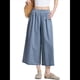 thumbnail image 3 of Pantalones Palazzo de Algodón A Cuadros para Mujer, Cintura Elástica, con Bolsillos, para Verano Azul Marino S, 3 of 8