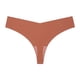 thumbnail image 1 of Xiao Hua Ropa interior sin costuras para mujer, bragas sexys de encaje estilo hipster, tanga, bragas, 3 piezas (marrón piel, L), 1 of 2