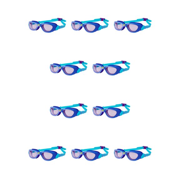 Gafas de natación Greeniant Clear View de alta definición Correa ajustable Anillo Azul morado 10Conjunto