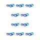 thumbnail image 1 of Gafas de natación Greeniant Clear View de alta definición Correa ajustable Anillo Azul morado 10Conjunto, 1 of 6