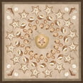 thumbnail image 2 of Vess, June Erica 20x20 White Modern Wood Framed Museum Art Print Titled - La Mer Medallions III, 2 of 4