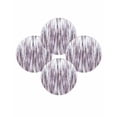 thumbnail image 7 of 13 Inch Round Placemats Set of 4, Purple Vintage Non Slip Heat Insulation PP Table Mats, Striped Painting Retro Abstract Art Washable Place Mats for Kitchen Dining Party Table Decor, 7 of 7