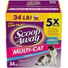Scoop Away Multi-Cat, Scented Cat Litter, 34 Pounds