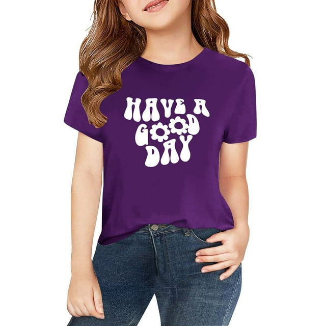 T-Shirt pour Enfants, T-Shirt Imprimé 2D, Haut pour Tout-Petits / T-Shirt Décontracté Imprimé 2D pour Enfants, T-Shirt Graphique pour Garçons et Filles Tout-Petits / Usage Quotidien, École, Sorties Décontractées, Jeu / T-Shirt à Col Rond Imprimé 2D pour Enfants 130