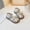 Silver, variant on SGFCWSX Girls Closed Toe Sandals Bow Lace Decor Ankle Strap Soft Non-Slip Sole Summer Casual Shoes for Outdoor Daily Party Wear Beige Size 11 Little Kids