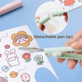 thumbnail image 3 of Dual-Tip Craft Knife and Mini Scissors Tool, Creative Portable Art Utility Cutter for Scrapbooking and Hand Account, Multipurpose Paper Cutting Tool A#015 Green, 3 of 3