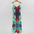 thumbnail image 5 of Color Blocks Sleeveless Dress Loose Women's Dress Dresses Luxury Evening Dresses, 5 of 9