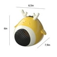 thumbnail image 3 of KIMCHOY Heaters, New Heater, Portable Ceramic Space Heater, Fashion Space Heater Indoor Small Warm Air Blower Smart Space Heater for Car Bed(Yellow, Pc), 3 of 8