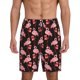 thumbnail image 1 of Balery New Year Flamingo Pantalones cortos de pijama de punto de algodón para hombre con cinturilla y bolsillos-Medium, 1 of 6
