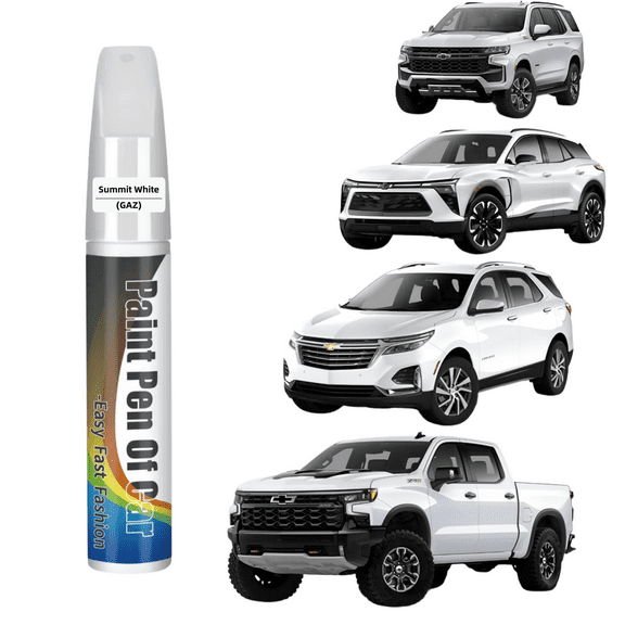 Car Touch Up Paint(Summit White(GAZ/WA8624)) for Chevrolet, Car Paint Scratch Repair Kit, Quick & Easy Solution to Repair, 2 in 1 Scratch Remover Pen with Color-Matched