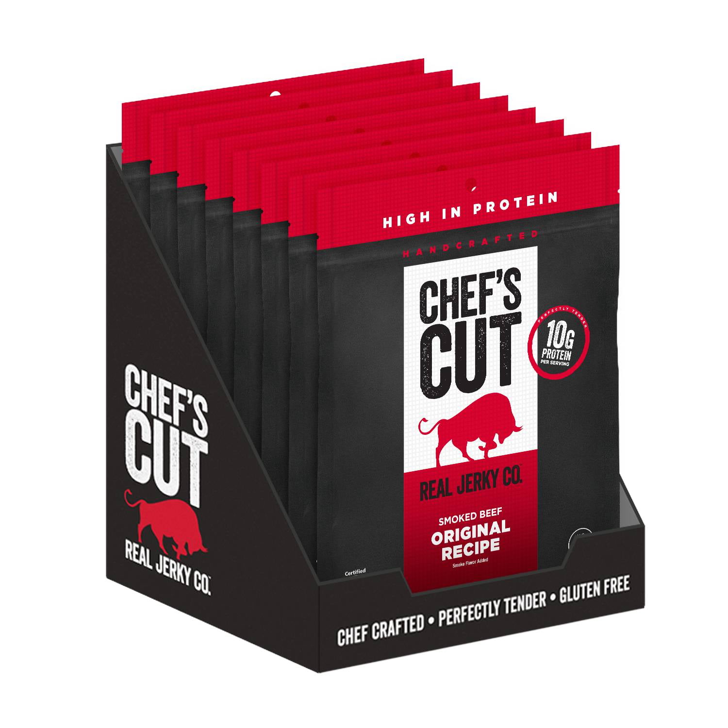 Chefs Cut Original Steak Jerky, 2.5 Ounce 8 per case.