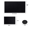thumbnail image 2 of 7pz Tapete Para Bar Grande 45 X 30cm Barra Con Posavasos 4pz Xtellar negro, 2 of 3