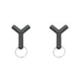 thumbnail image 1 of Thinsony 3.5mm Y Shape Earphone Splitter Adapter Double for Jack Adapter Compatible for Samsumg/ MP3 Player black 2Set, 1 of 6