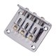thumbnail image 3 of Puente de silla de de rodillo de guitarra de 3 cuerdas con tornillos de puente de 4 piezas de llaves Piezas de instrumentos de cuerda Plata CUTICAT Guitar Roller Saddle Bridge, 3 of 8