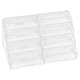 thumbnail image 2 of Tarjetero acrílico transparente de múltiples capas para tarjetas de presentación, organizador elegante para escritorio y oficina, 2 of 7