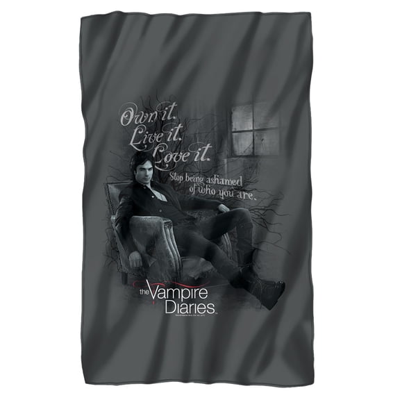Vampire Diaries Be Yourself Fleece Blanket 36' x 58',Be Yourself