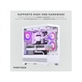 thumbnail image 3 of Phanteks XT View, Mid-Tower Gaming Chassis, Tempered Glass Front and Side Window, USB-C 3.2 Gen2, 3x M25-120 D-RGB fans included, White, 3 of 5