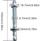thumbnail image 2 of Anclajes de anclaje, 10 piezas M10/10 mm Anclajes de carga pesada galvanizados, Anclajes de metal galvanizado, para barandillas, muros cortina, vigas, palanquillas, soportes ER, 2 of 5