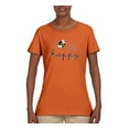 thumbnail image 2 of Wild Bobby, Bee Happy Motivational Inspirational Teachers, Pop Culture, Women Graphic Tee, Orange, Large, 2 of 4