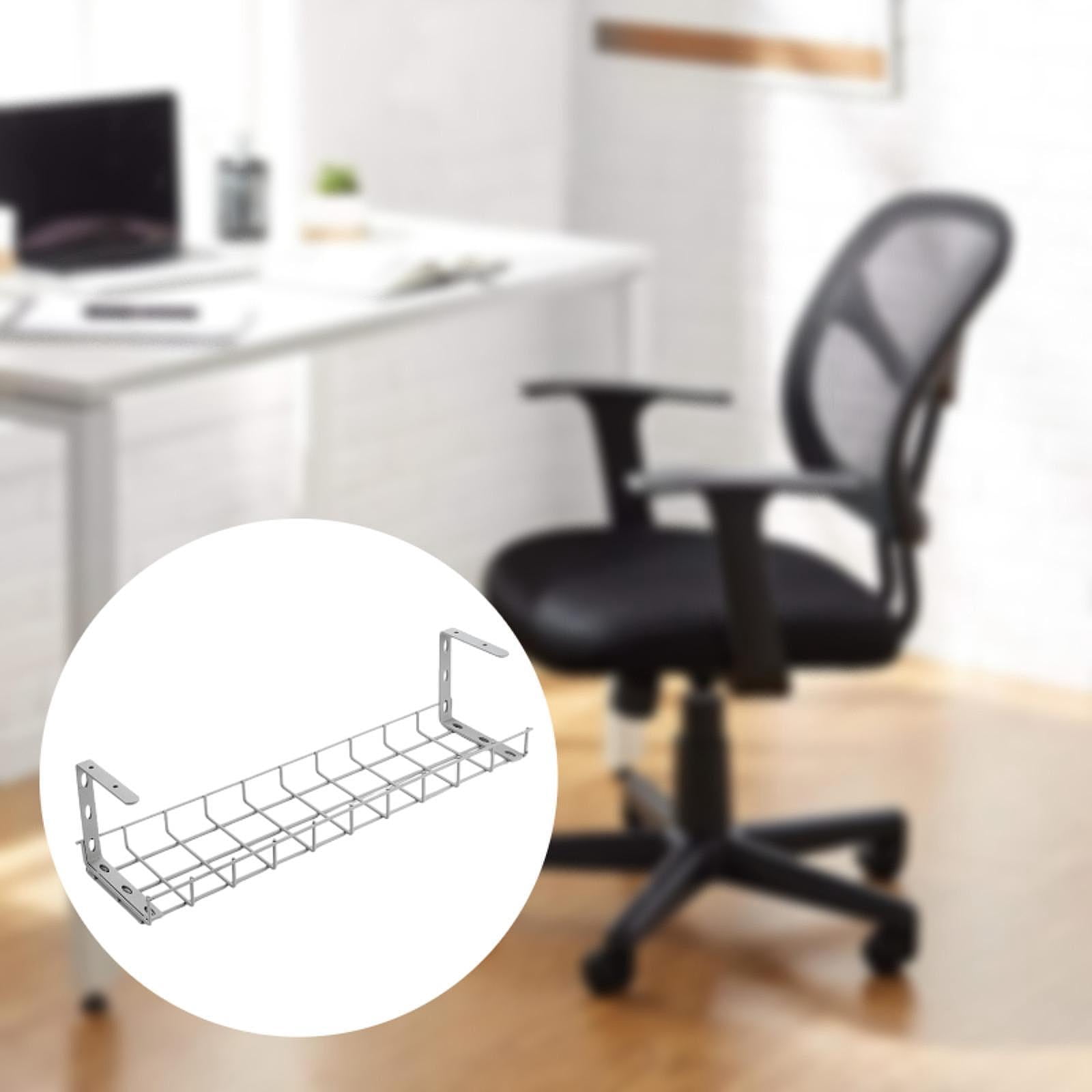 Fiocias Under Desk Cord Wire Organizer Cable Management Easy Installation Cord Organizer