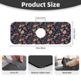 thumbnail image 2 of Pofeuu Flower Print Splash Guard for Sink Faucet Sink Gadgets-Splash Guard Behind Faucet Drip Catcher for Kitchen, Bathroom,Sink Mat, 2 of 7