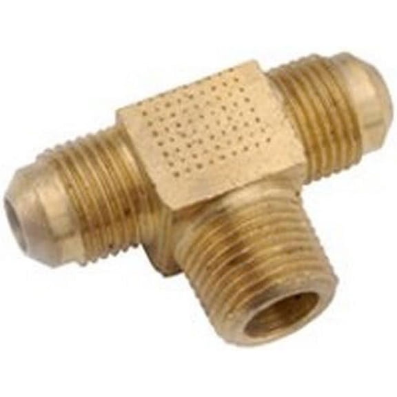 Anderson Metals 754045-0808 Brass Flare Tee Fittings, 1/2" X 1/2" Pack of 5