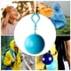thumbnail image 4 of Yuarrent Chubasquero para niños, abrigo impermeable portátil único para viajes al aire libre, chaqueta de lluvia con bola de plástico para niñas y Paraguas de lluvia cielo azul Yuarrent HA005641-03B, 4 of 6