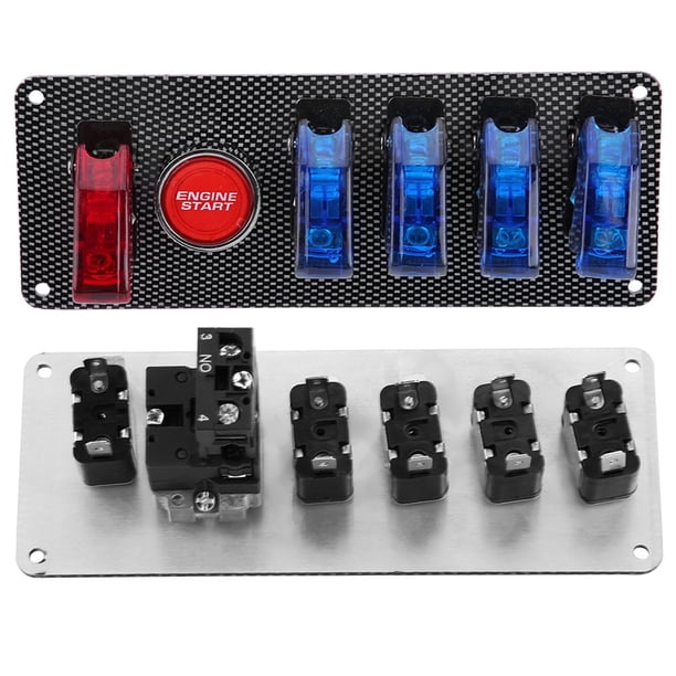 Universal 12V Racing Cars, 6 in 1 Ignition Switch Panel Control