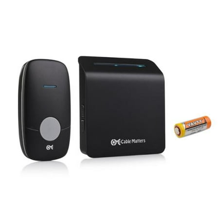 Cable Matters Outdoor Rated Wireless Doorbell Kit in (Best Rated Wireless Doorbell)
