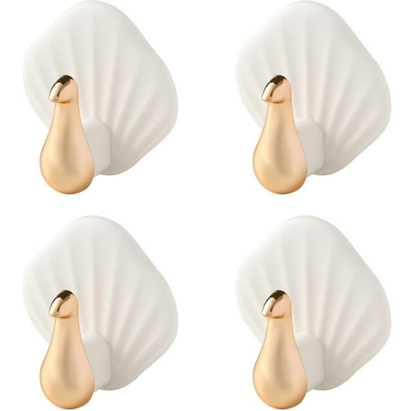 Ganchos Decorativos Autoadhesivos Para Pared Y Puerta, Resistentes, Para Colgar Abrigos, Ropa, Sombreros, Llaves, Bolsos, Paños De Cocina, Ganchos Impermeables Para El Cuarto De Baño, Ganchos Adhesi