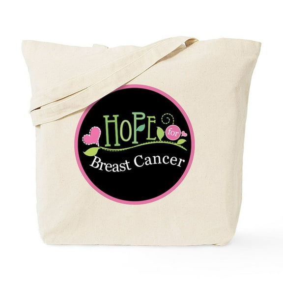 CafePress - Breast Cancer Hope - Unisex Canvas Tote Bag, Beige, 1-Piece