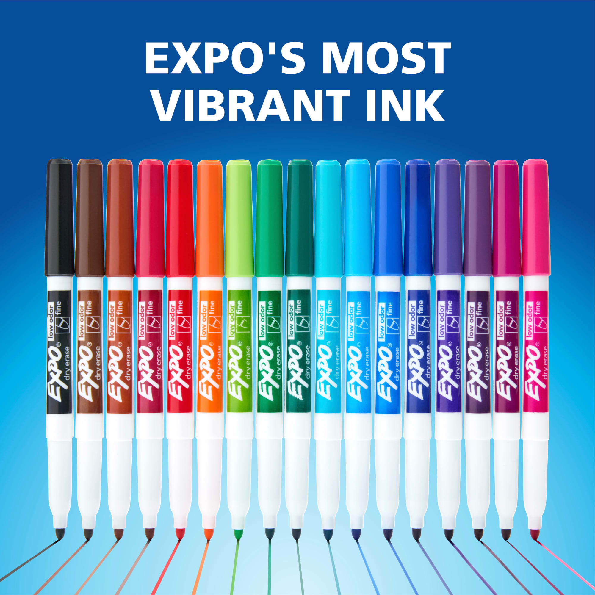 Expo Low Odor Dry Erase Markers, Black, 36 Count photo 7