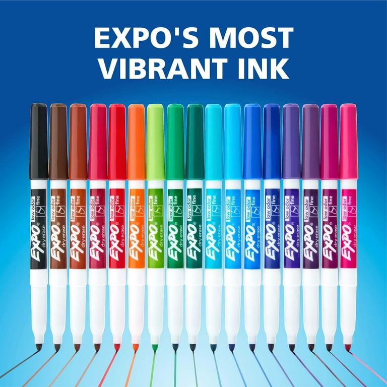 Expo, Low-Odor Dry-Erase Marker, Eraser & Cleaner Kit, 12 Piece