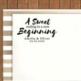 thumbnail image 2 of Printtoo Personalized Red Self Inking A Sweet Ending To A New Beginning Stamp Custom Wedding Favor Rubber Stamper-68 x 30 mm, 2 of 6