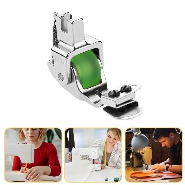 Ctnporpo Versatile Adjustable Rolled Hemmer Presser Foot Upgrade Zipper Rolled Hemmer Presser Foot Sewing Machine Hemmer Presser Foot Tool for Home Industrial Basic Fixing Clips