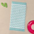 thumbnail image 3 of CafePress - Cute Chevron Pattern Background With Trim Beach To - Large Beach Towel, Soft 30"x60" Towel with Unique Design, 3 of 3